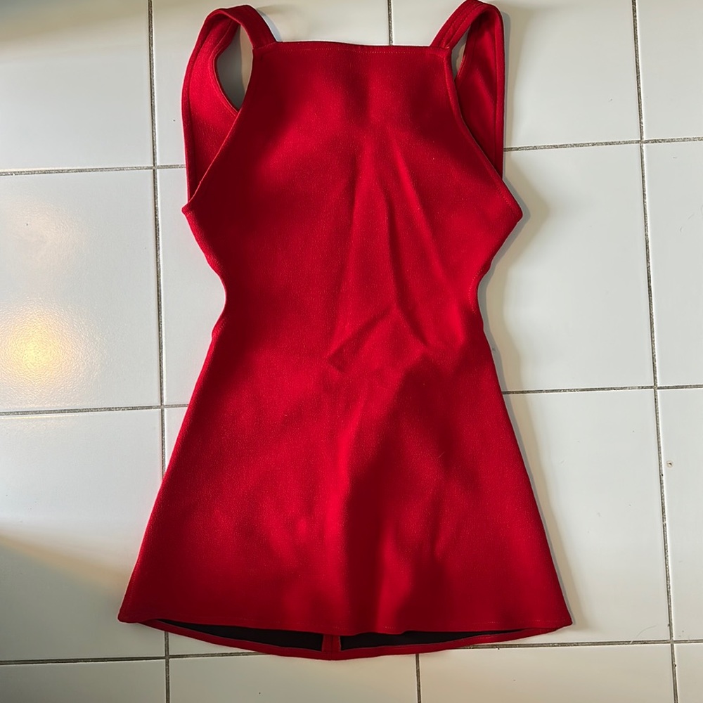 Red Zara Mini Dress (Fits like a Size M/L) Brand New with Tags